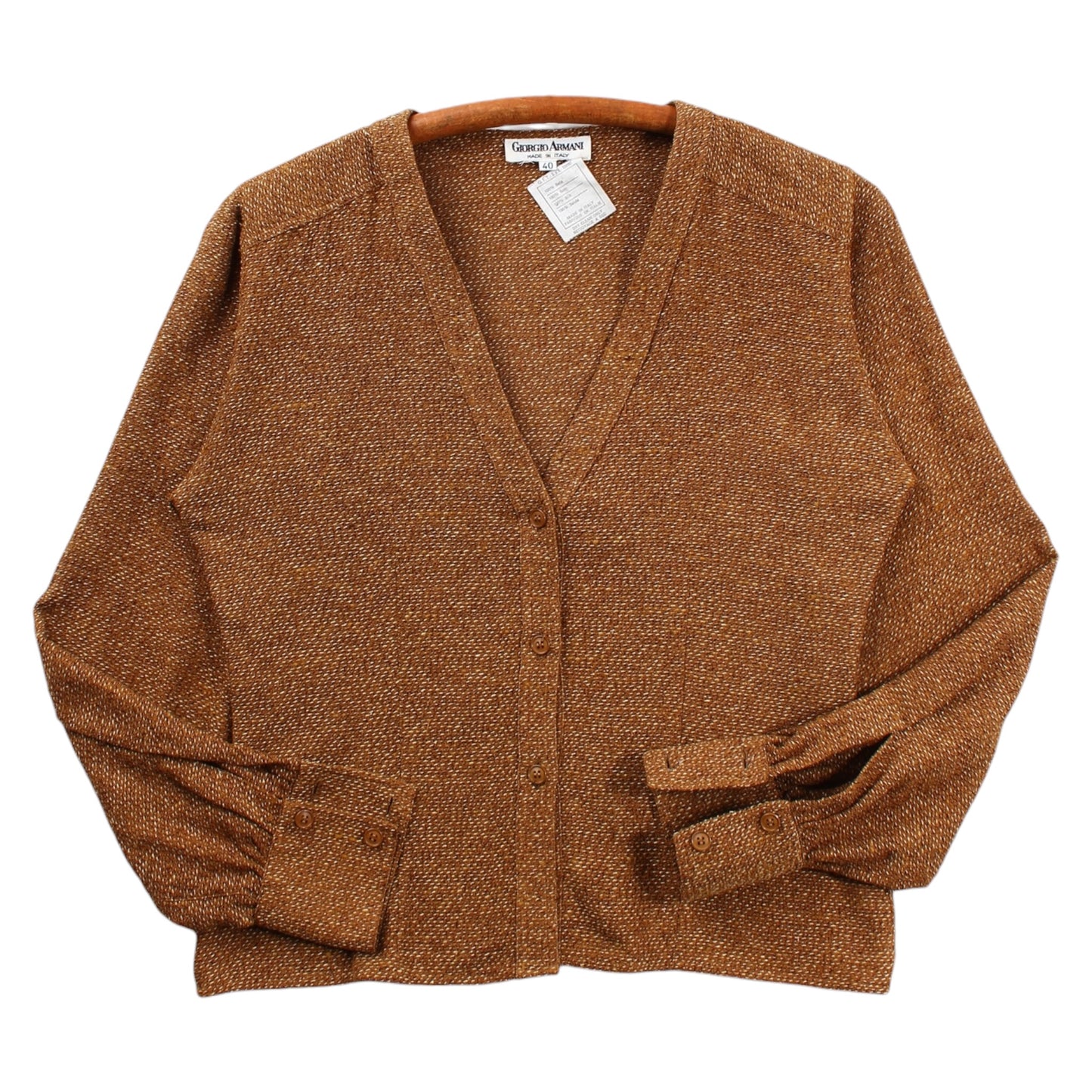 80s Giorgio Armani silk cardigan Small