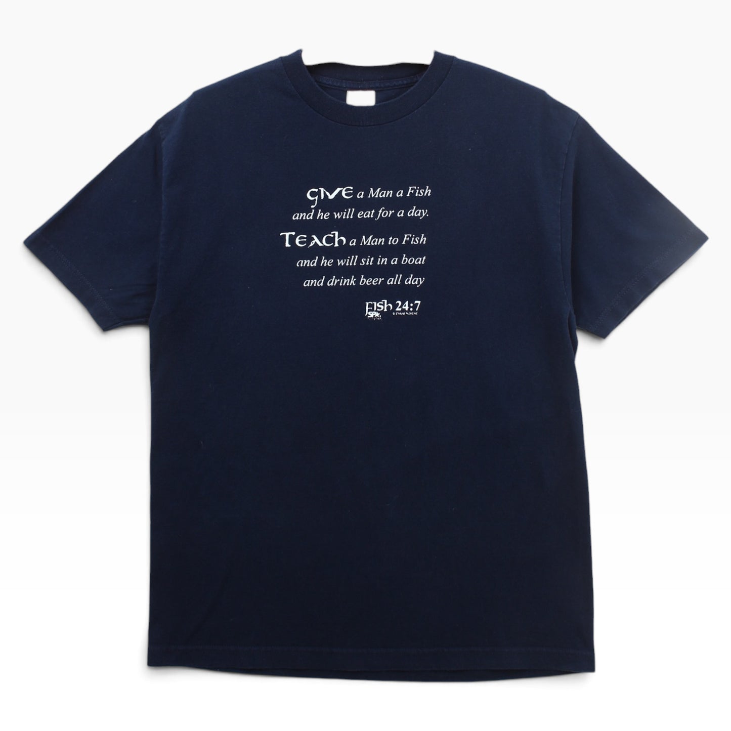 give a man to fish tee large