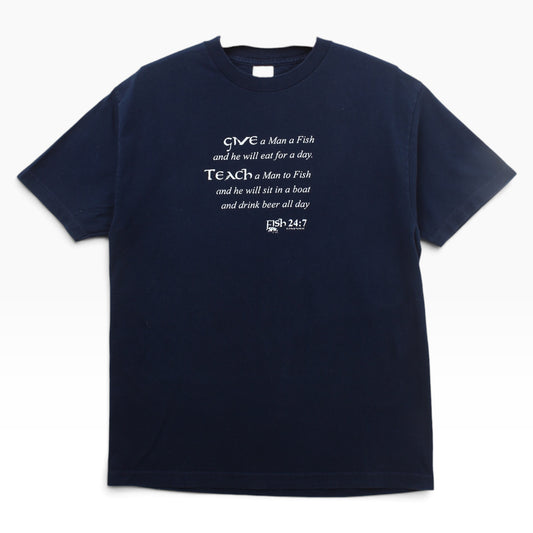 give a man to fish tee large