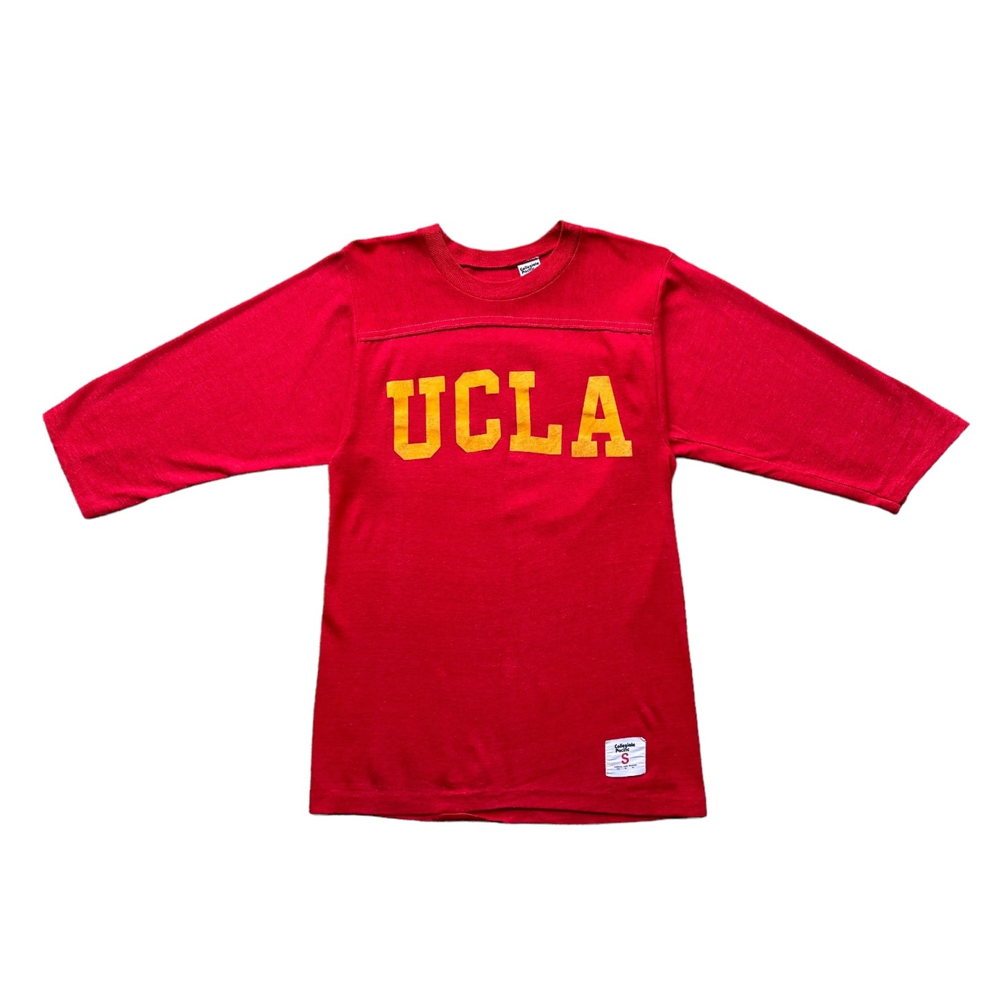 80s UCLA 3/4 sleeve cotton shirt Small