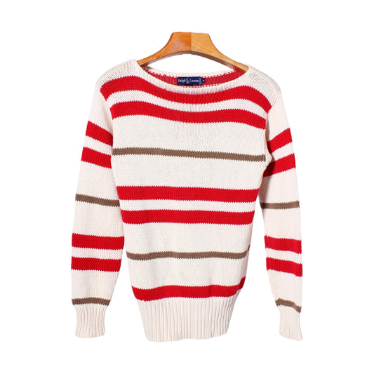 80s Polo Ralph Lauren cotton boatneck medium