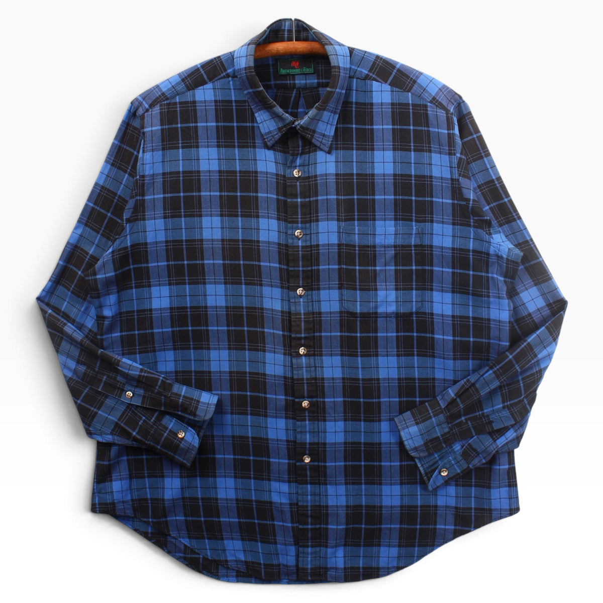 80s Abercrombie and fitch button up wool/cotton blend XL