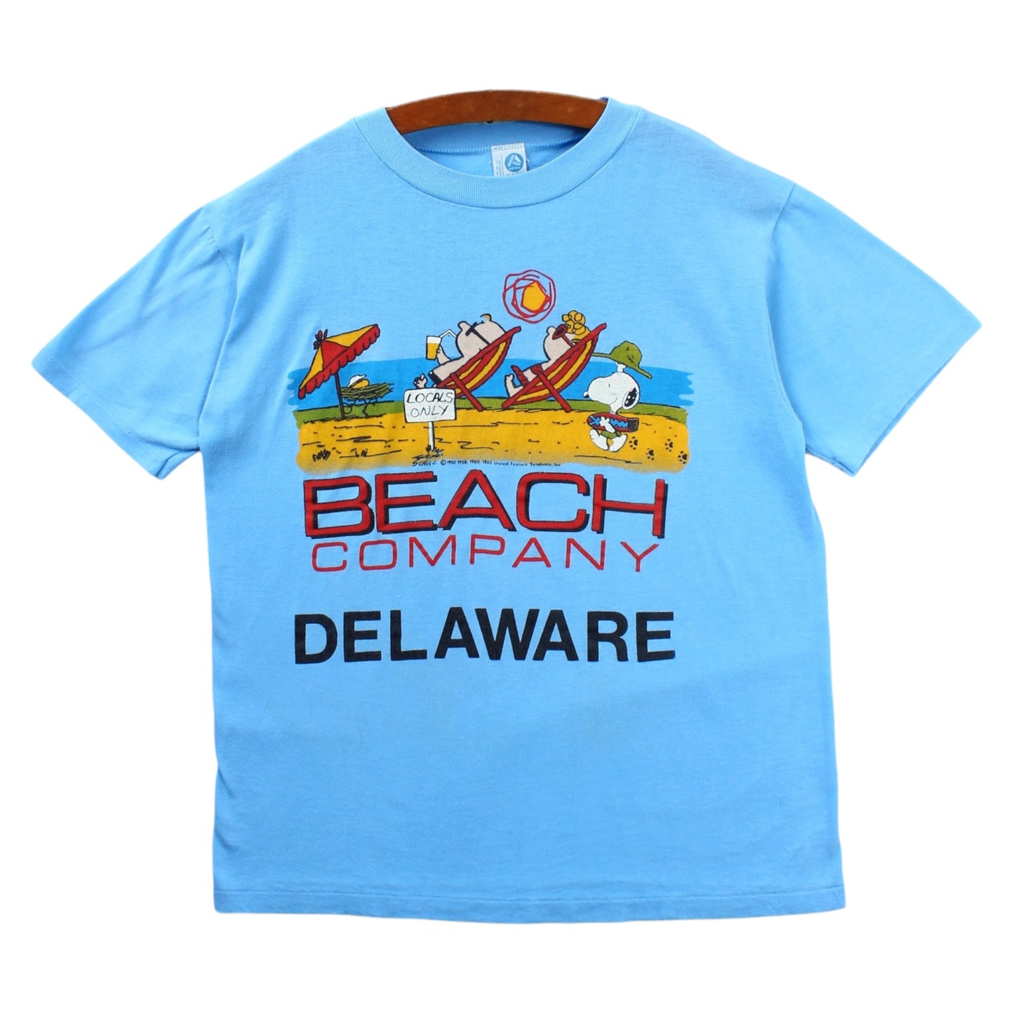 70s Beach company delaware peanuts snoopy tee medium