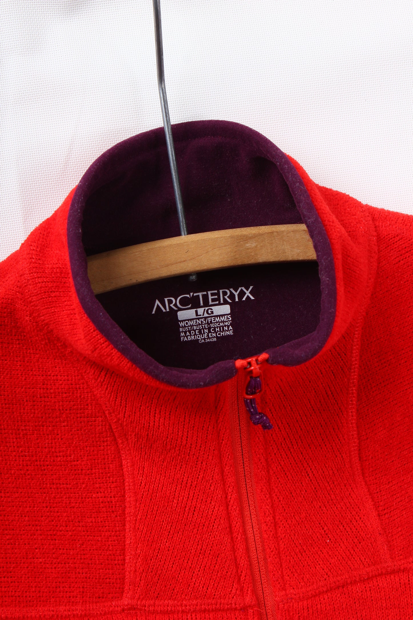 2010 Arc’teryx zip fleece wmns large