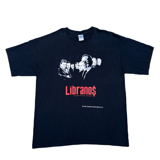 Libranos sopranos spoof canadian political criminals tee XL