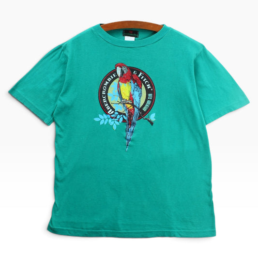 80s Abercrombie & fitch parrot tee medium