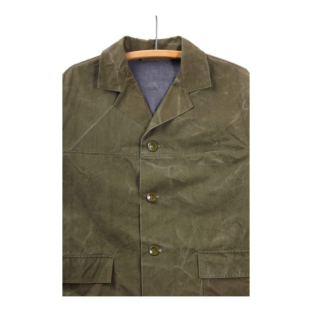 50/60s European chore coat. waxed/coated large