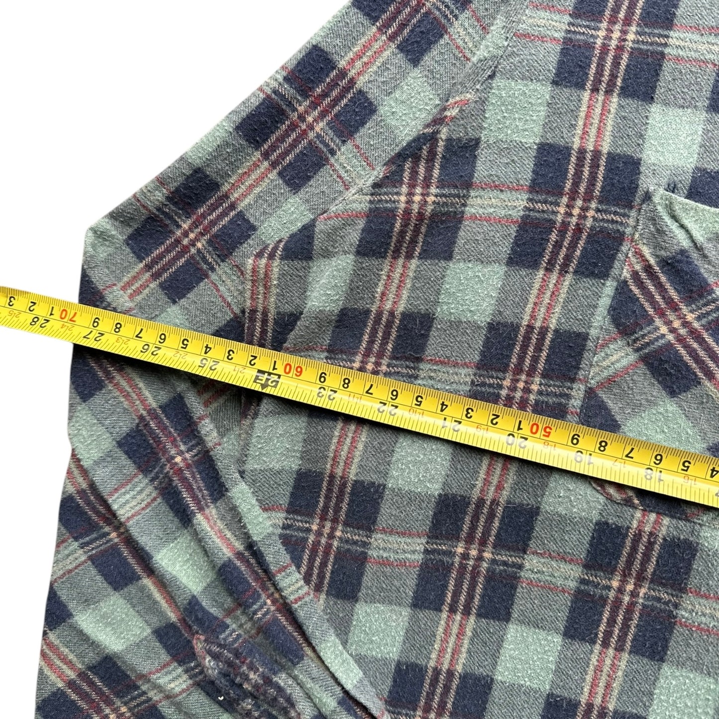 80s cotton flannel shirt large