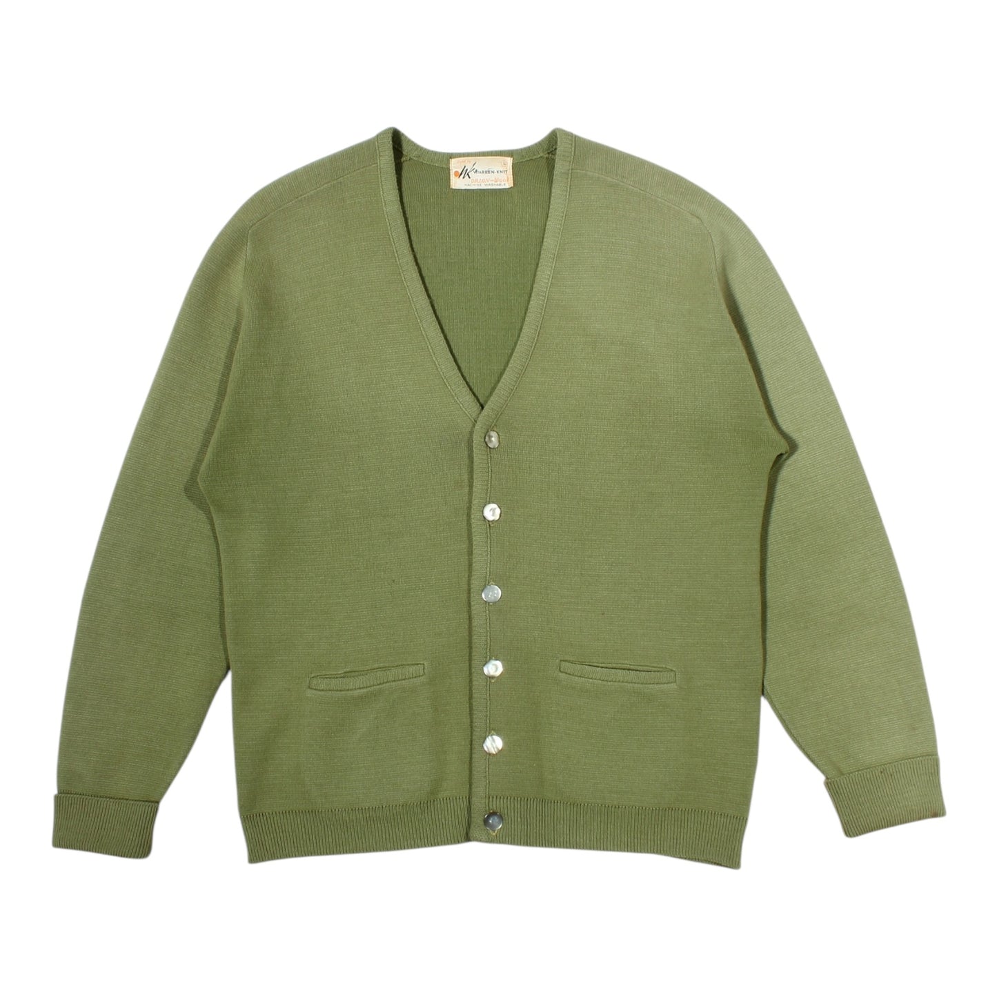 60s Orlon/Wool cardigan large