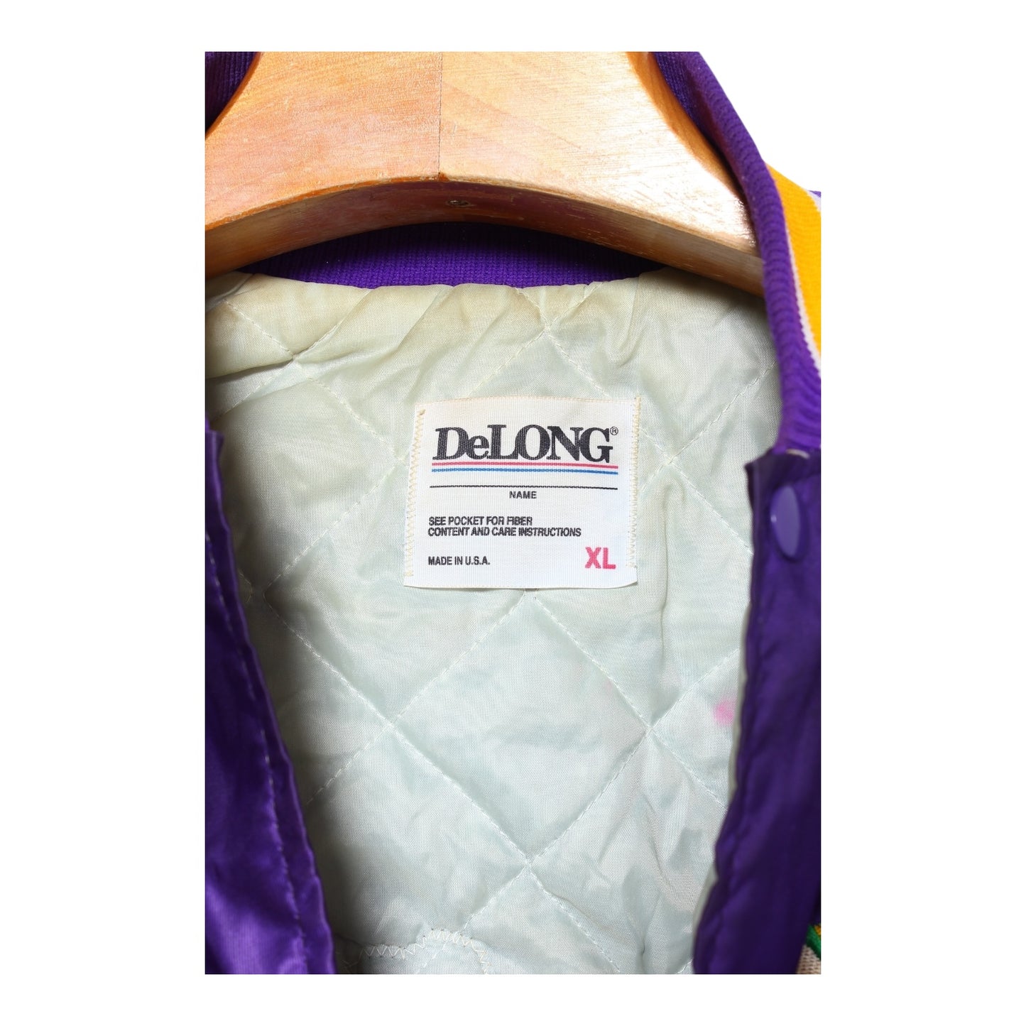 90s Irish notre dame satin jacket XL