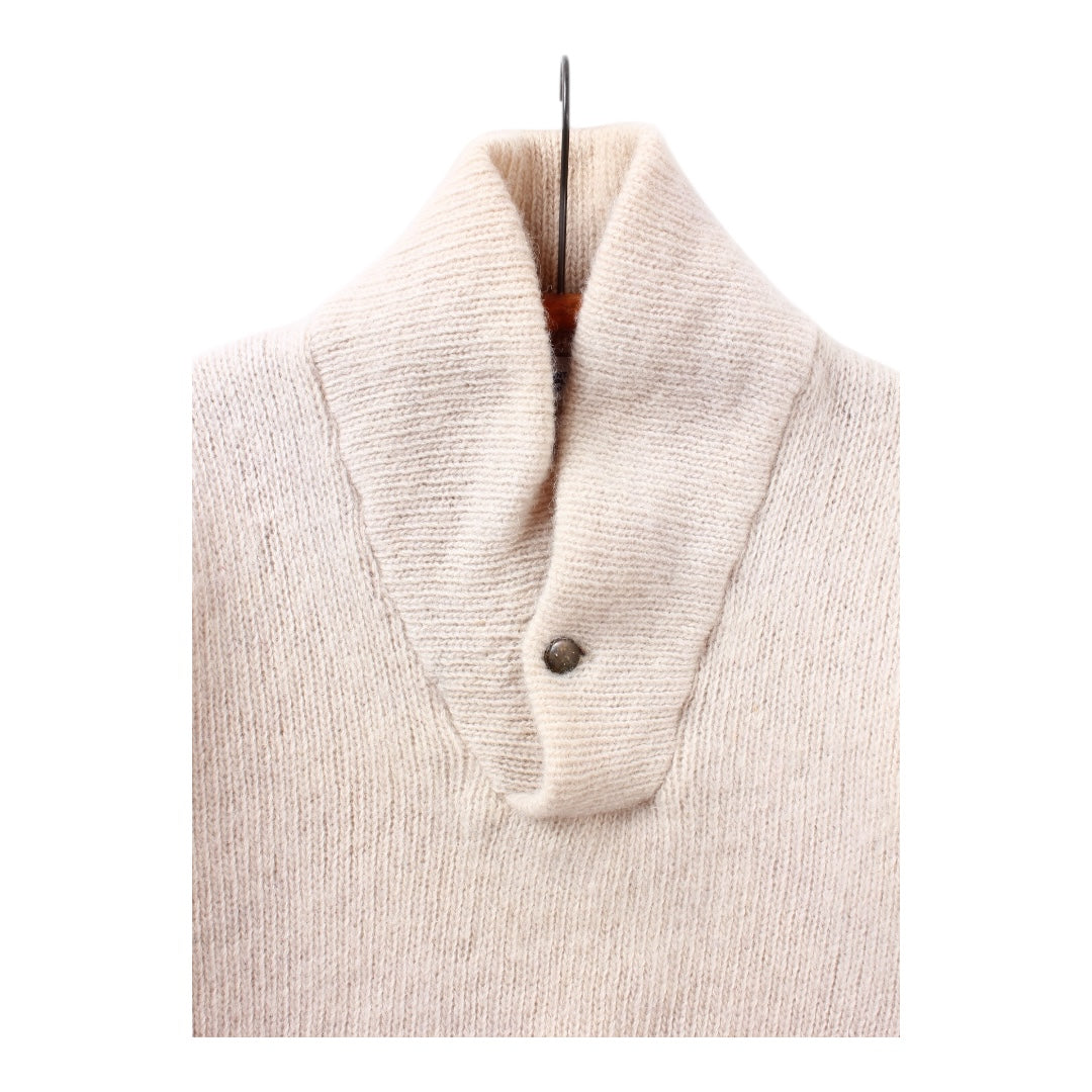 90s MEC wool shawl sweater large