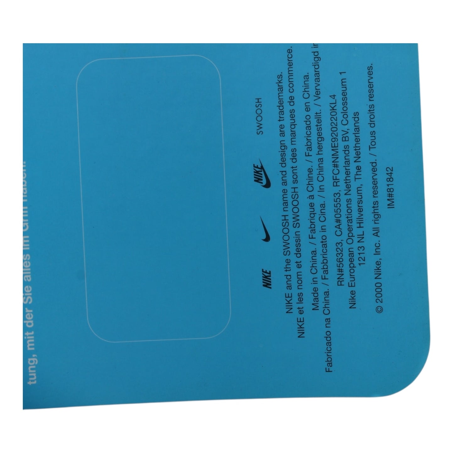 2000 Nike clear mono backpack