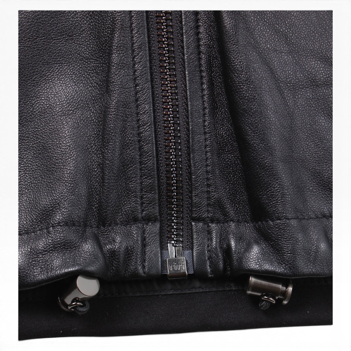 Prada leather zip hoodie Small