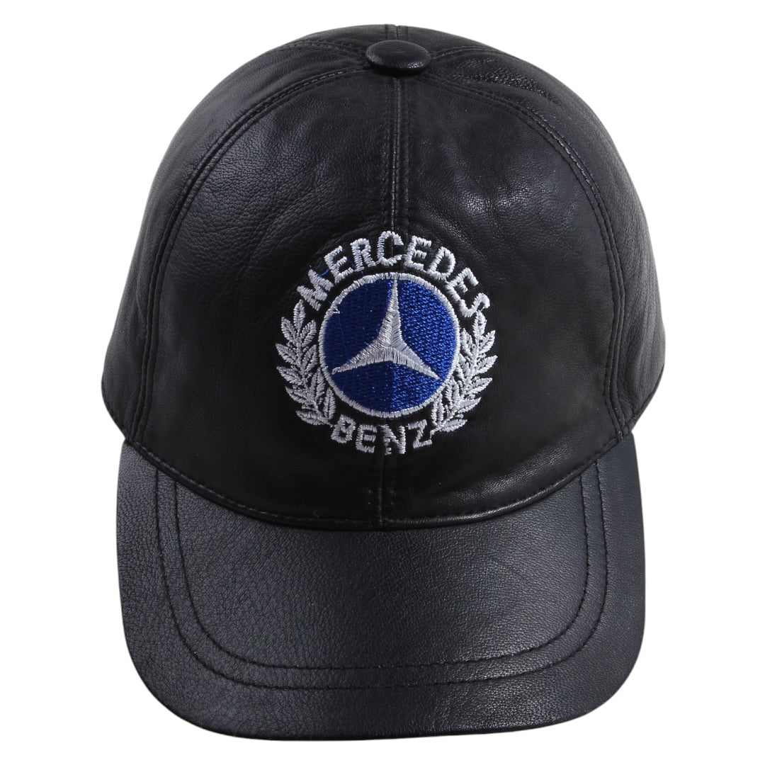Leather mercedes benz hat
