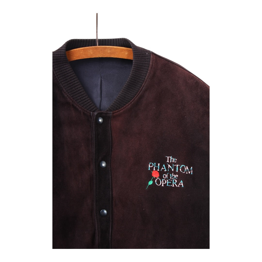 80s Phantom of the opera suede jacket cast and crew M/L