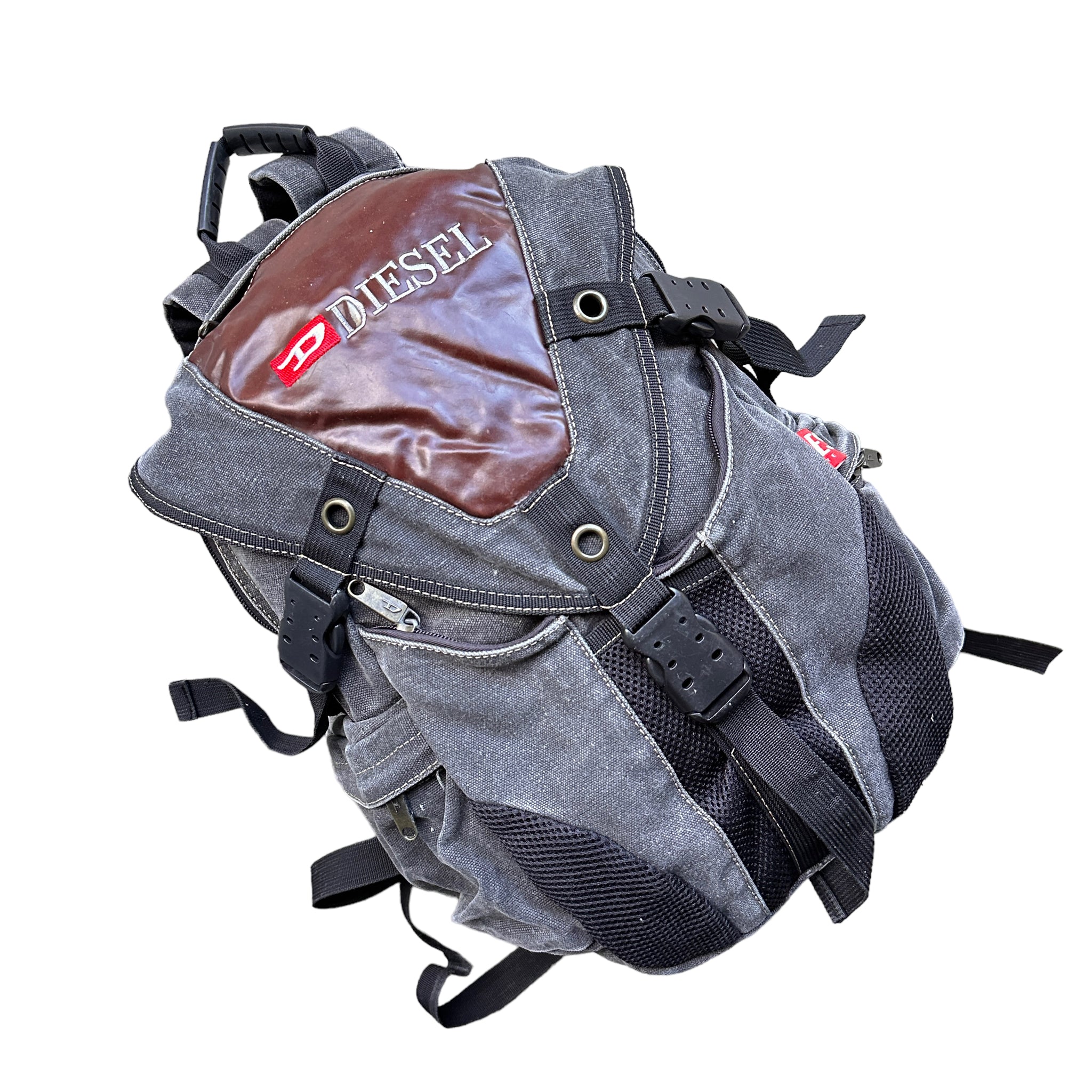 Y2K Diesel backpack. oakley vibes