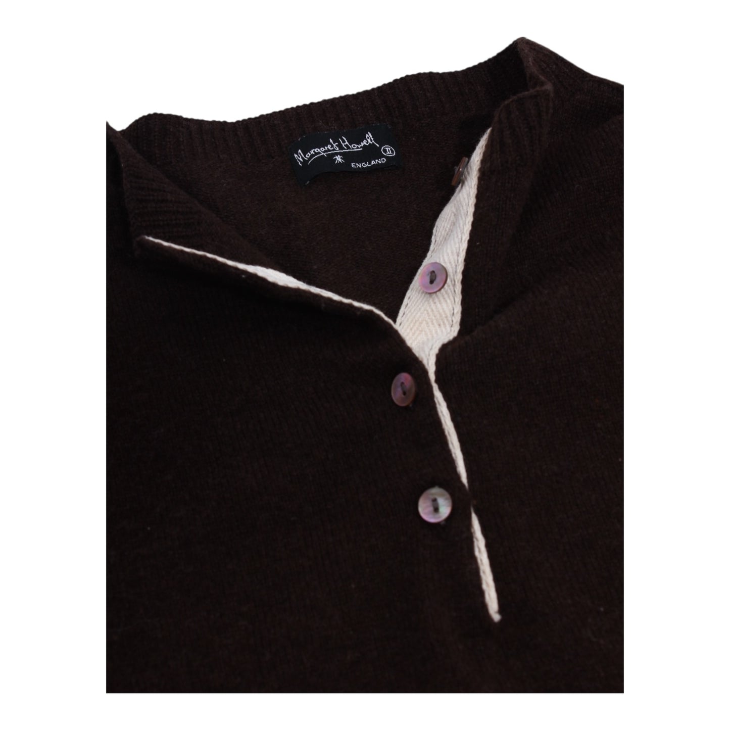 Margaret Howell wool button sweater Small