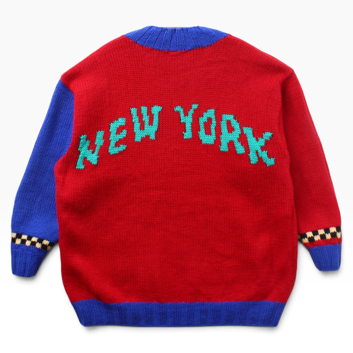 90s New York twin towers wool sweater medium