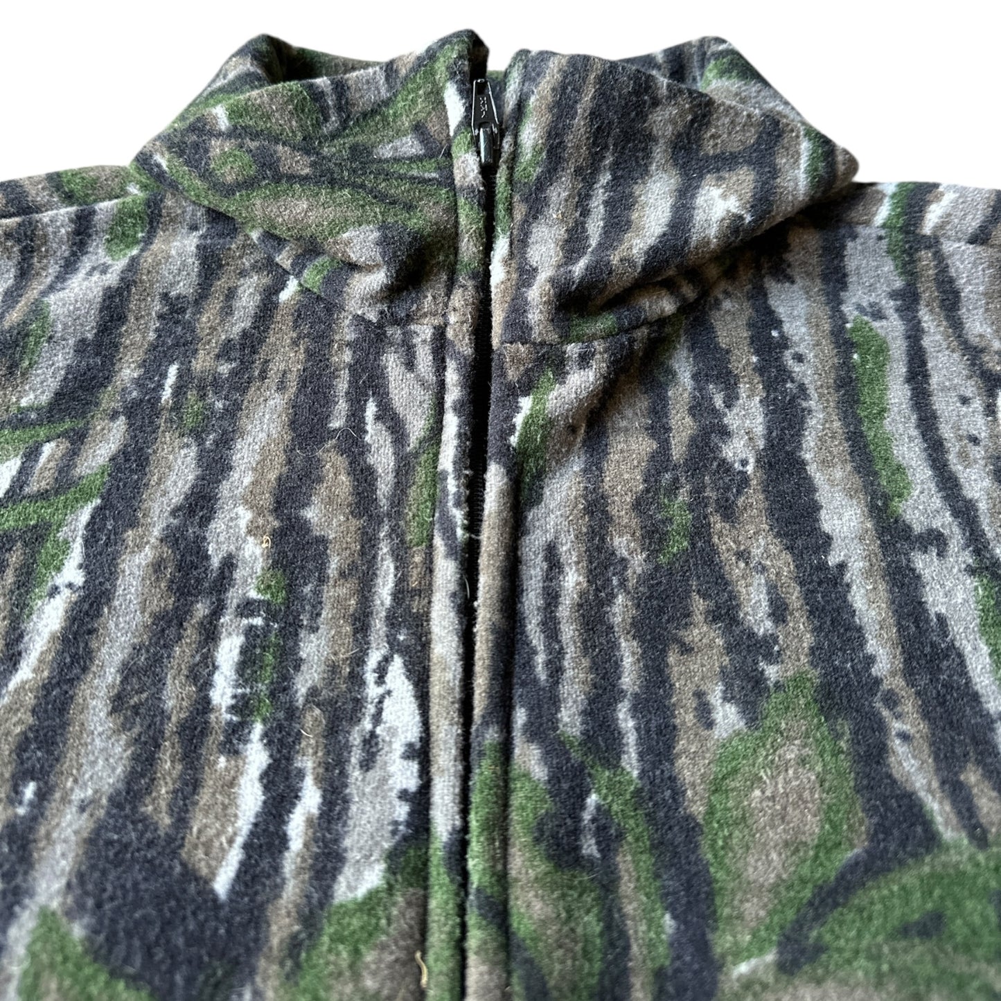 90s Real tree fleece camo jacket large