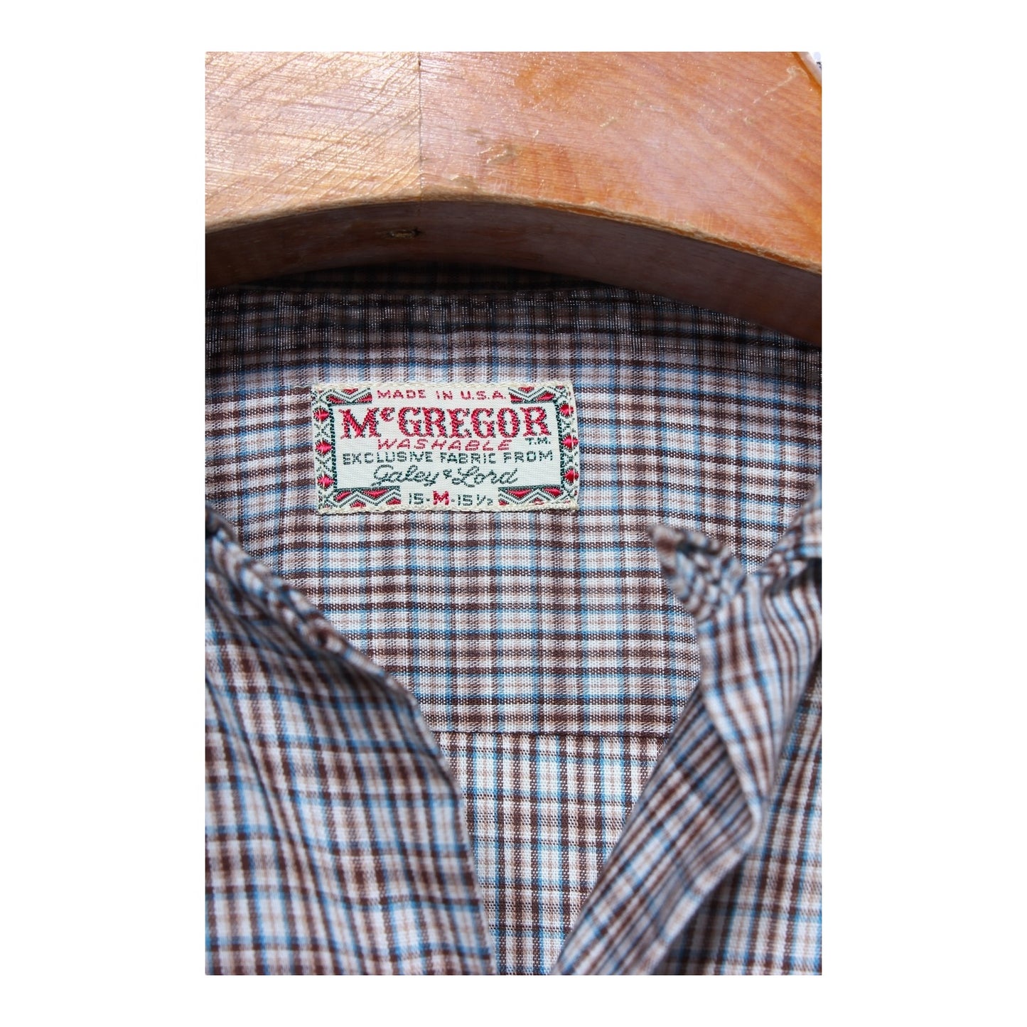 60s Mcgregor camp collar shirt large