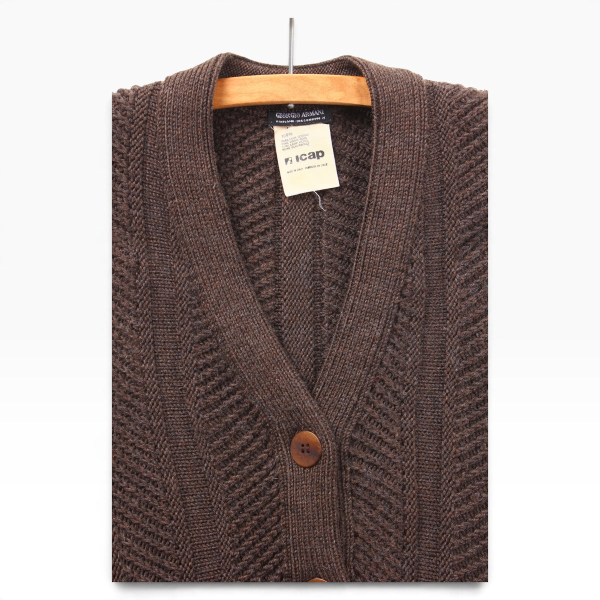 80s Giorgio armani wool sweater vest XS