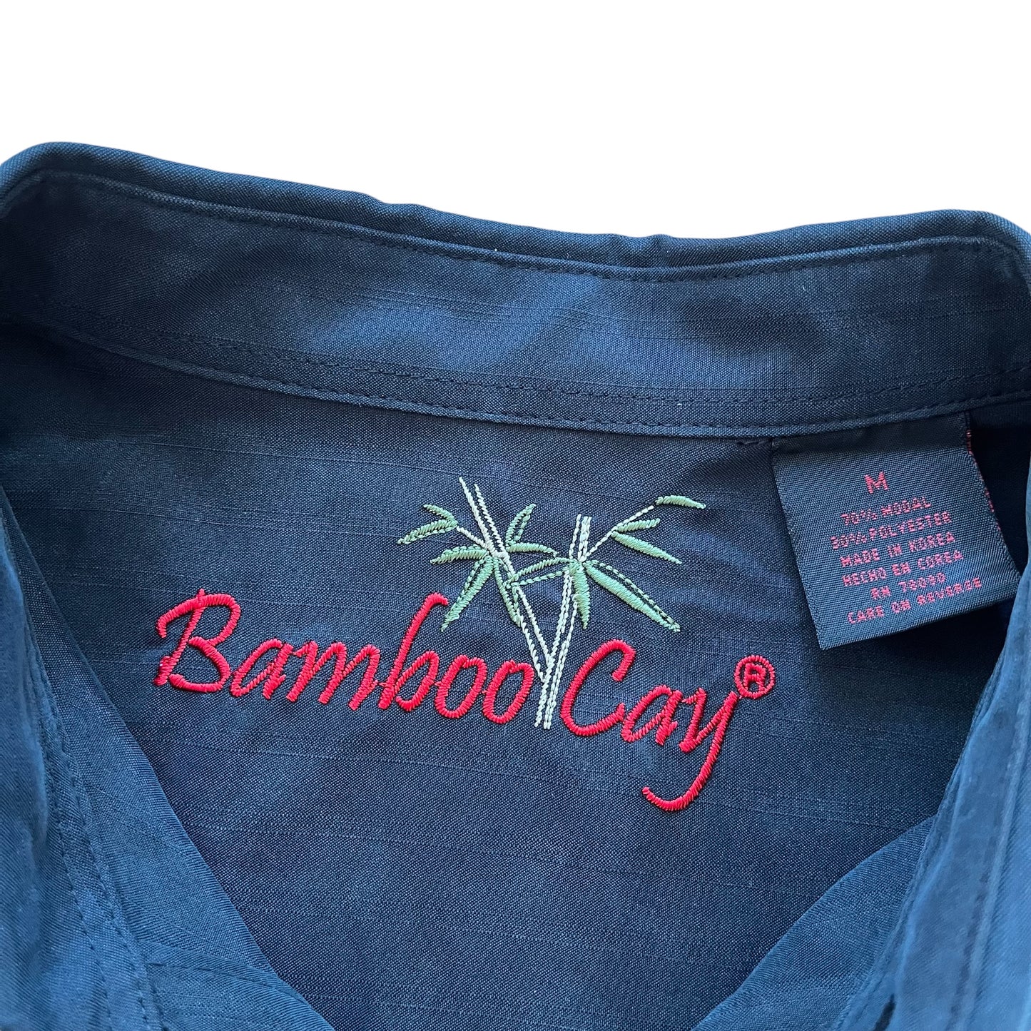 Bamboo Cay key west button up Large