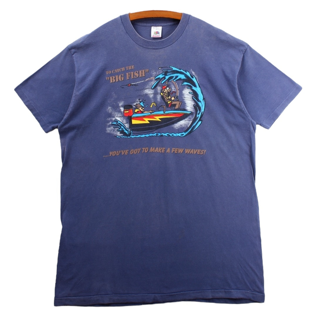 90s Fishing boat tee XL