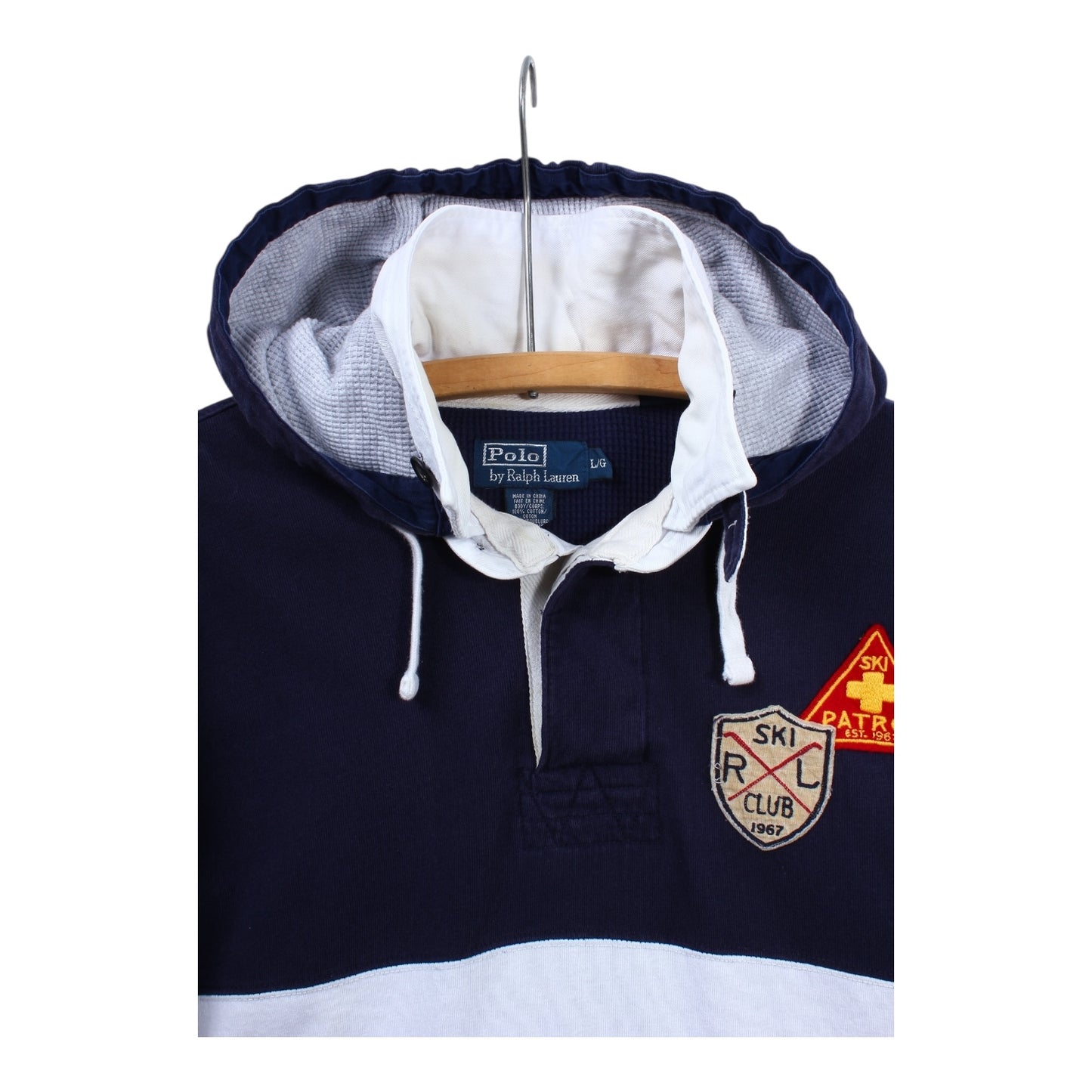 Polo Ralph Lauren ski patrol hooded rugby large