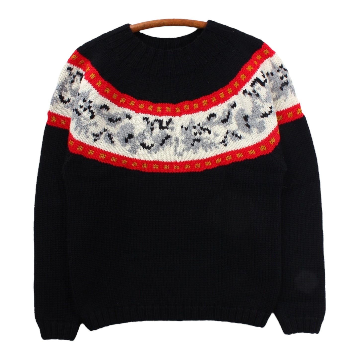 80s Doggie wool sweater medium