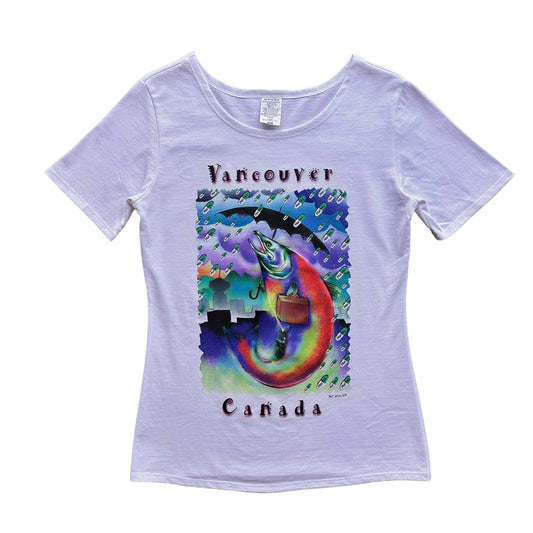 90s Vancouver salmon prozac tee women’s medium