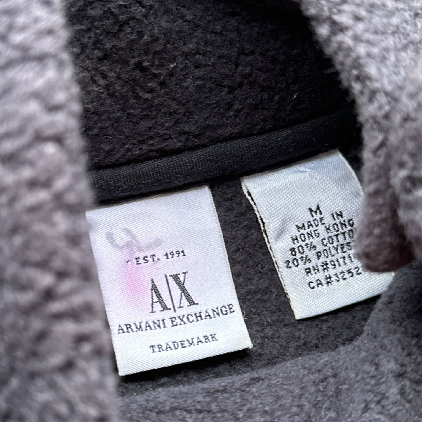 Armani Exchange fleece asym fleece Large