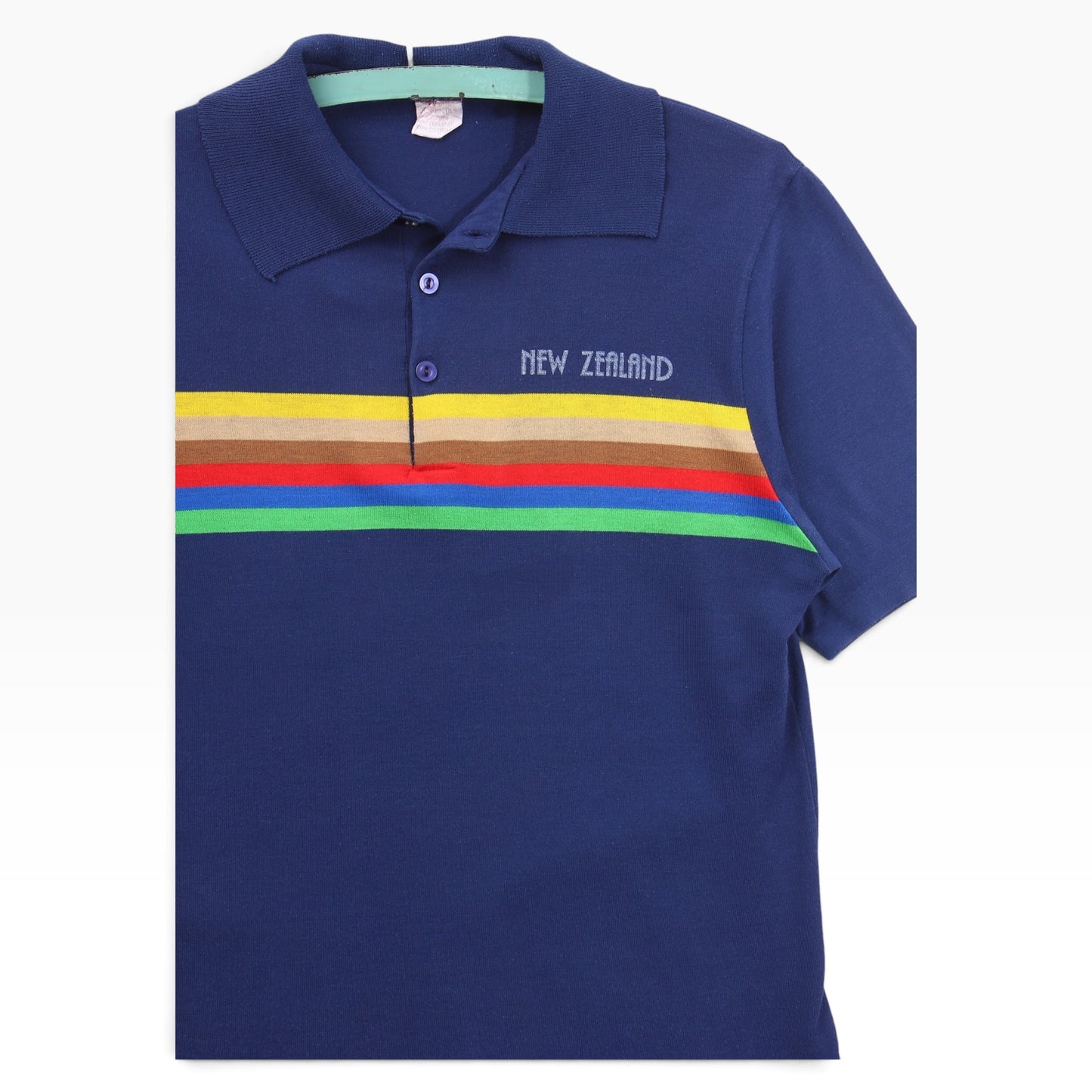 80s New zealand rainbow polo small