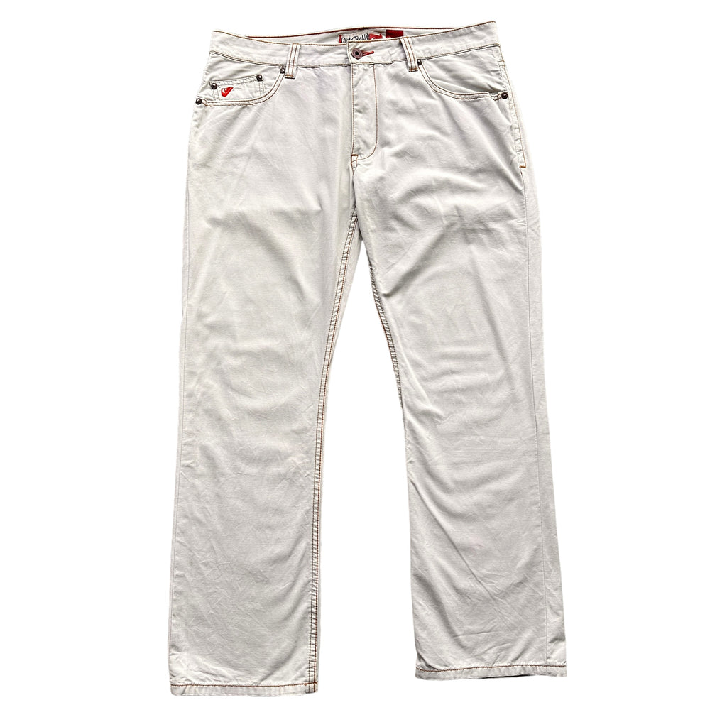 Y2K Quiksilver off white pants 36/31