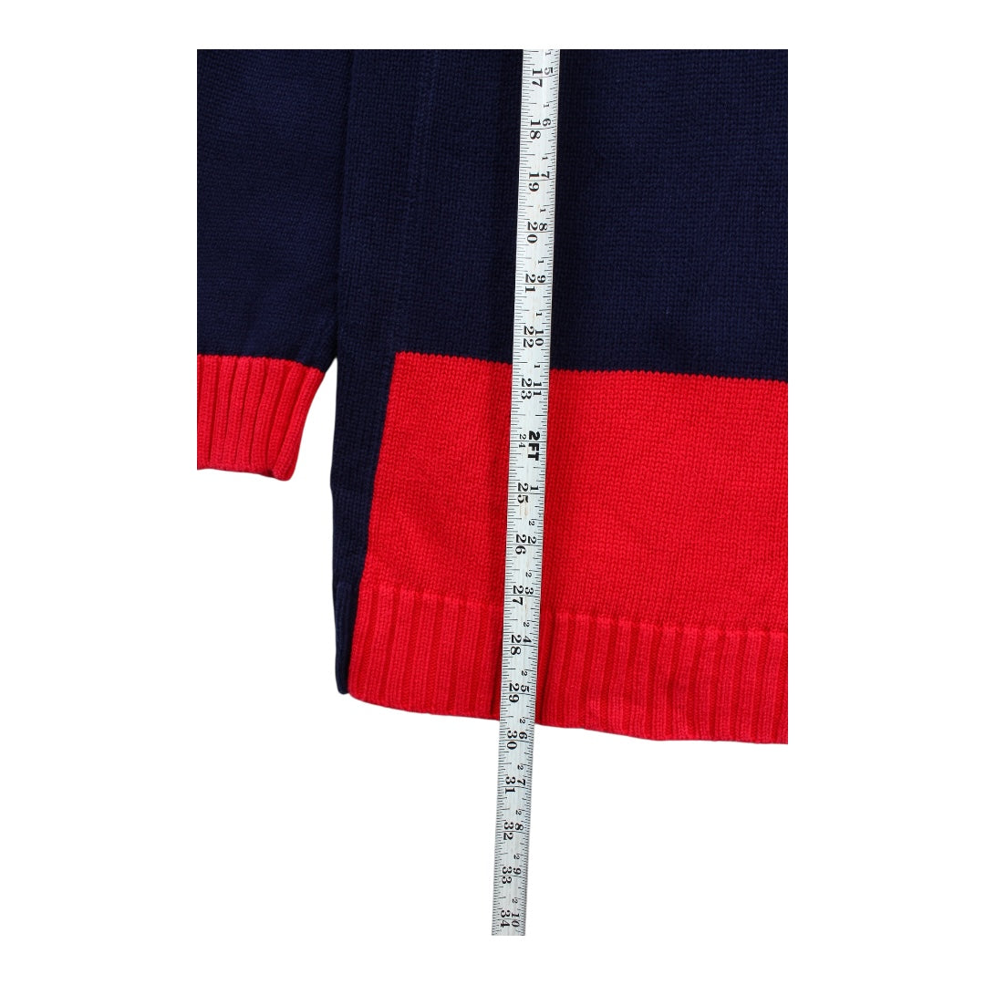 ebay colorway cotton 1/4 zip sweater large