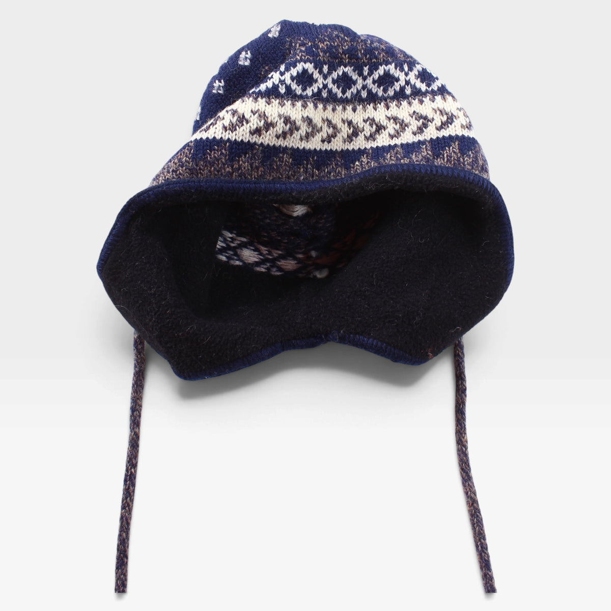 Wool earflap beanie