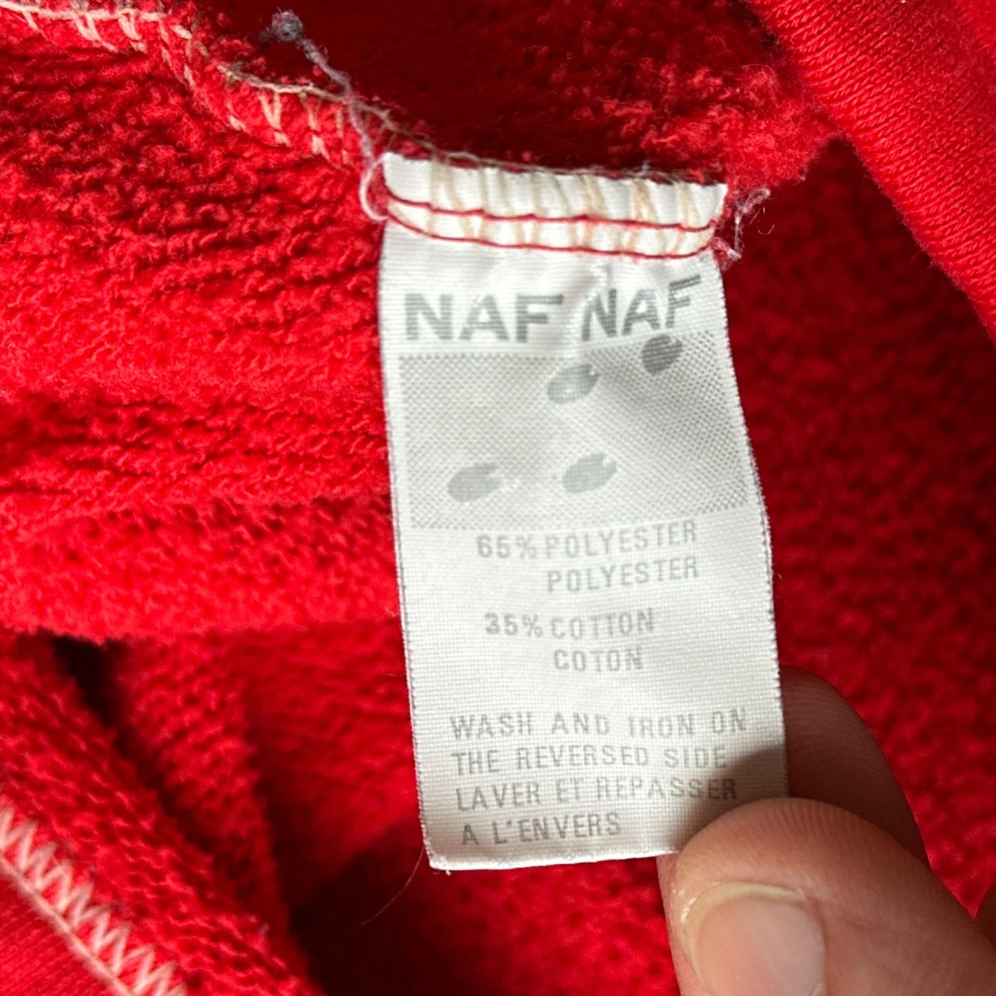 80s NAF NAF hoodie XL