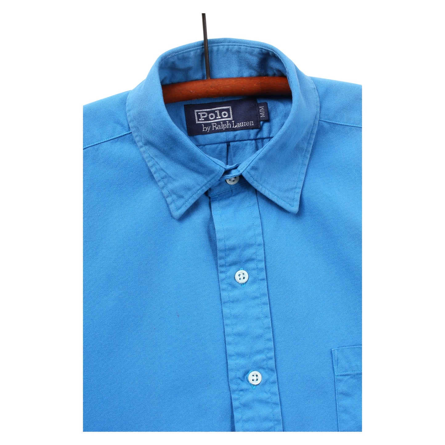80s Polo Ralph Lauren cotton button up shirt Large