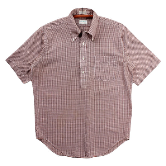 60s Popover button down shirt large