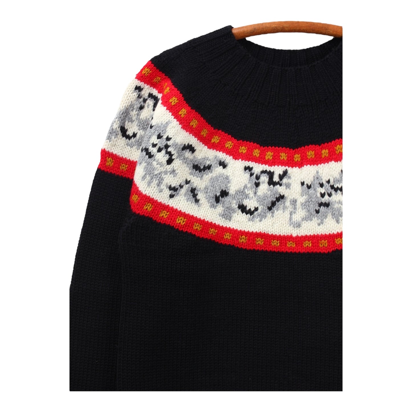 80s Doggie wool sweater medium