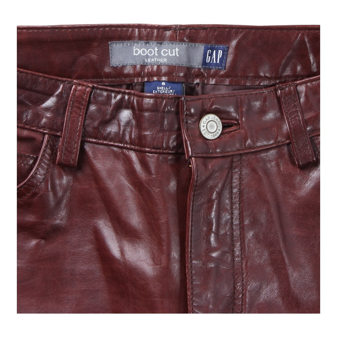 2000 Gap leather pant womens 28/30