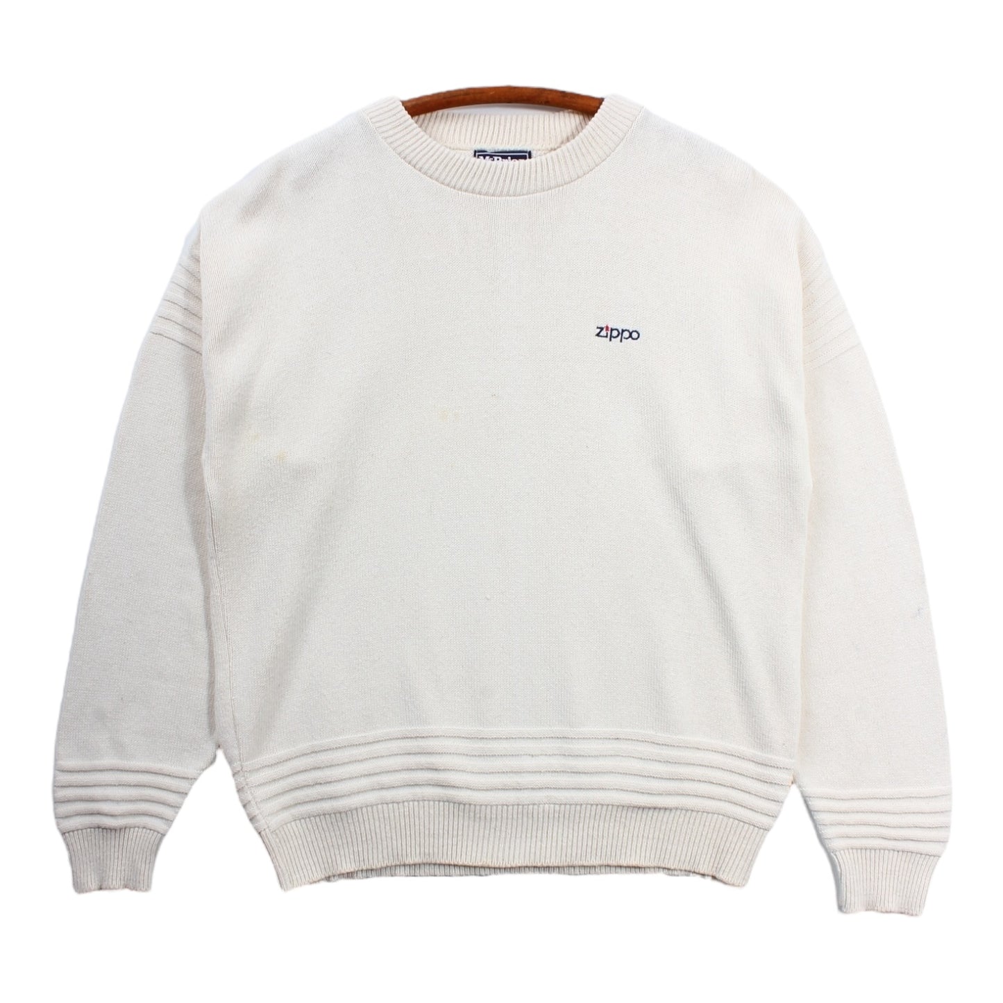 80s ZIPPO cotton sweater XL