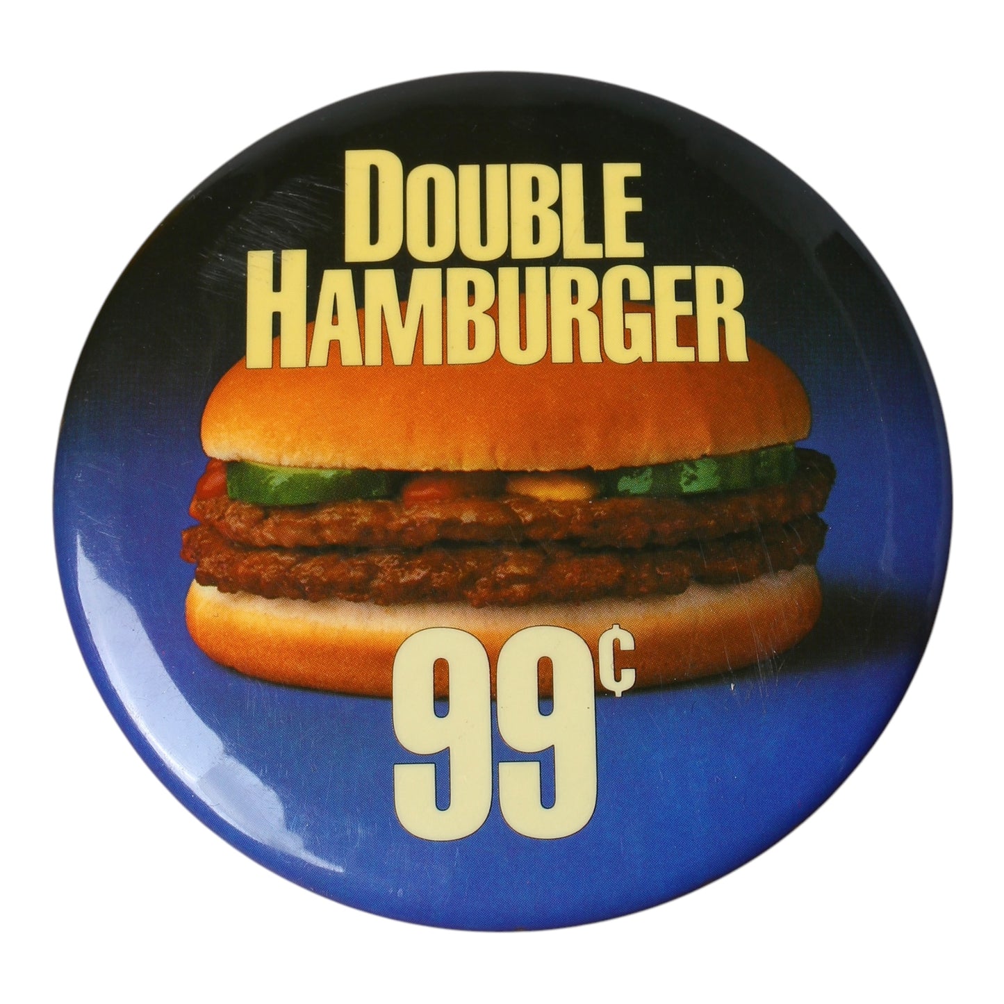 80s Mcdonald’s Pin double hamburger 99 cent