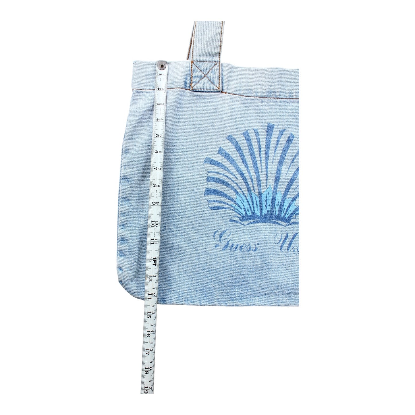 90s GUESS usa denim tote Made in usa🇺🇸