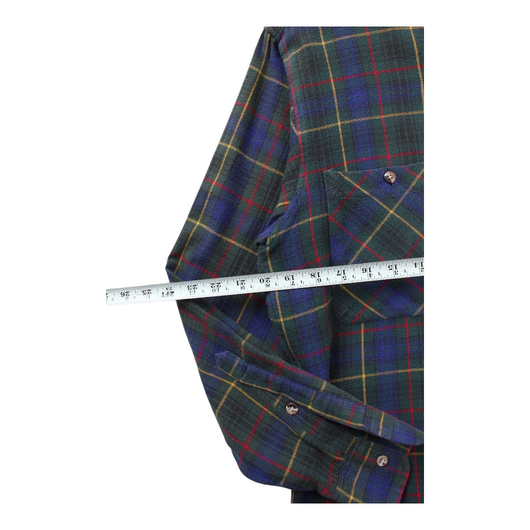 80s Plaid flannel medium