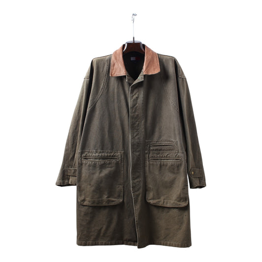 80s Tommy Hilfiger canvas duster long chore coat XL