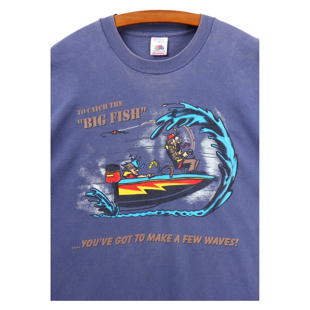 90s Fishing boat tee XL