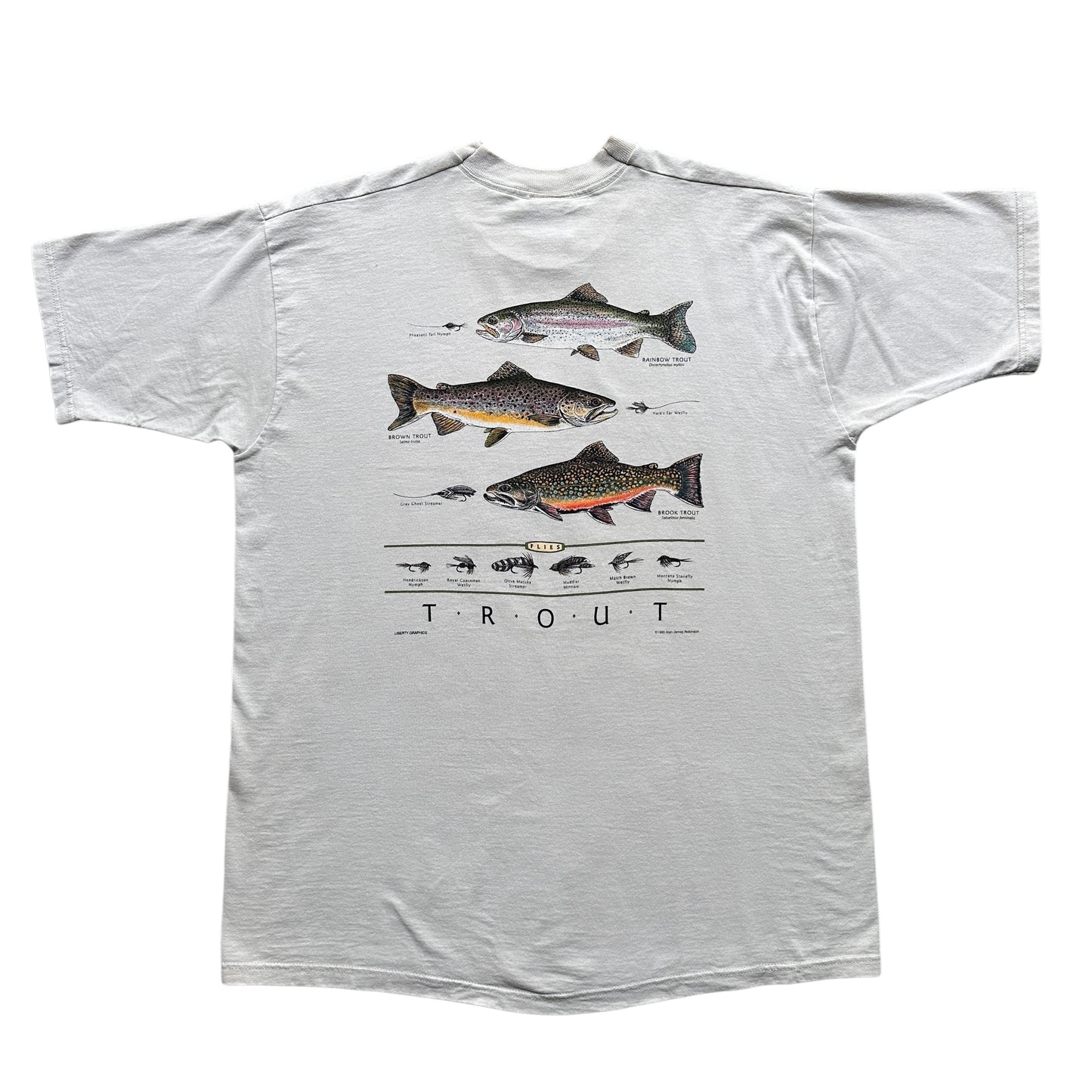 90s LL Bean trout tee XXL