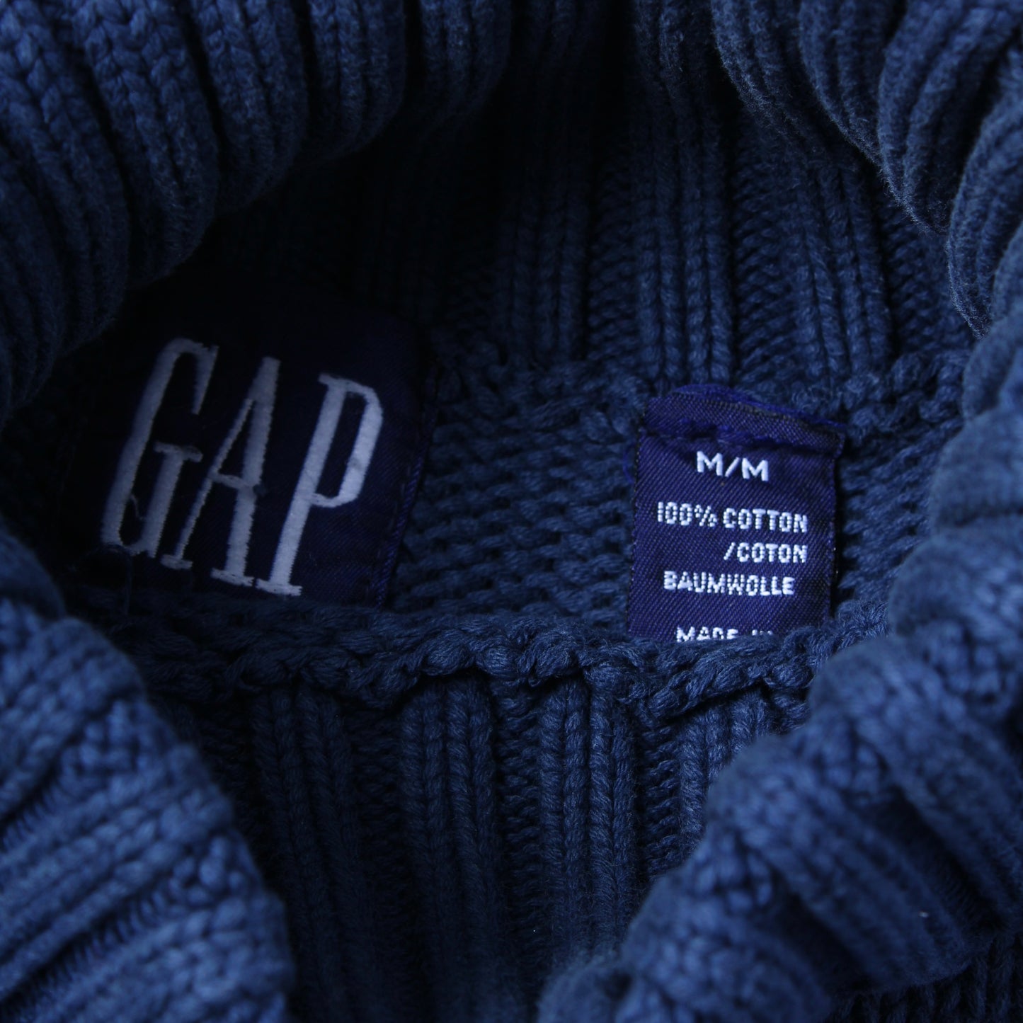 90s Gap cotton turtleneck sweater medium