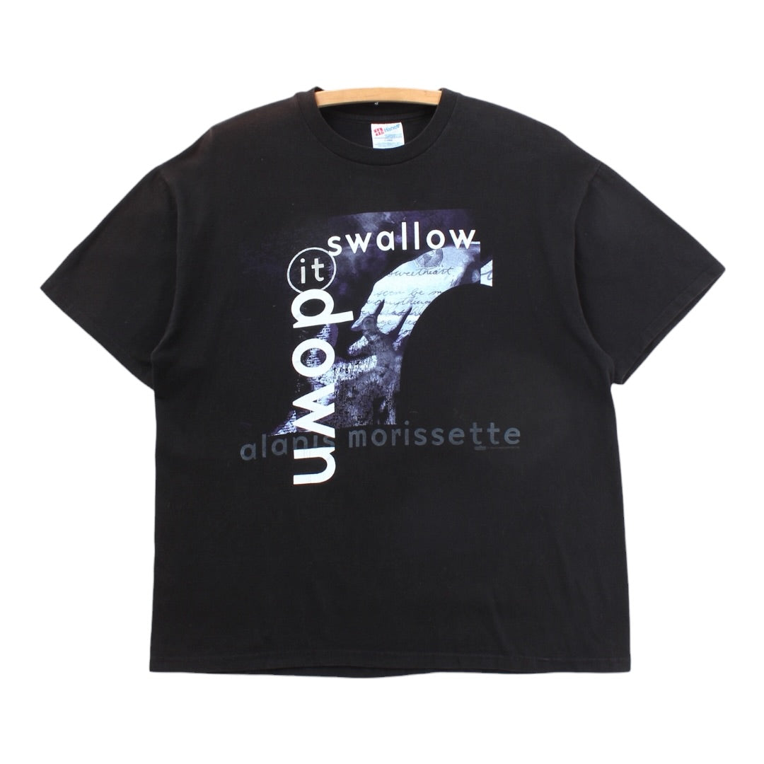 90s Alanis Morisette swallow it down tee large