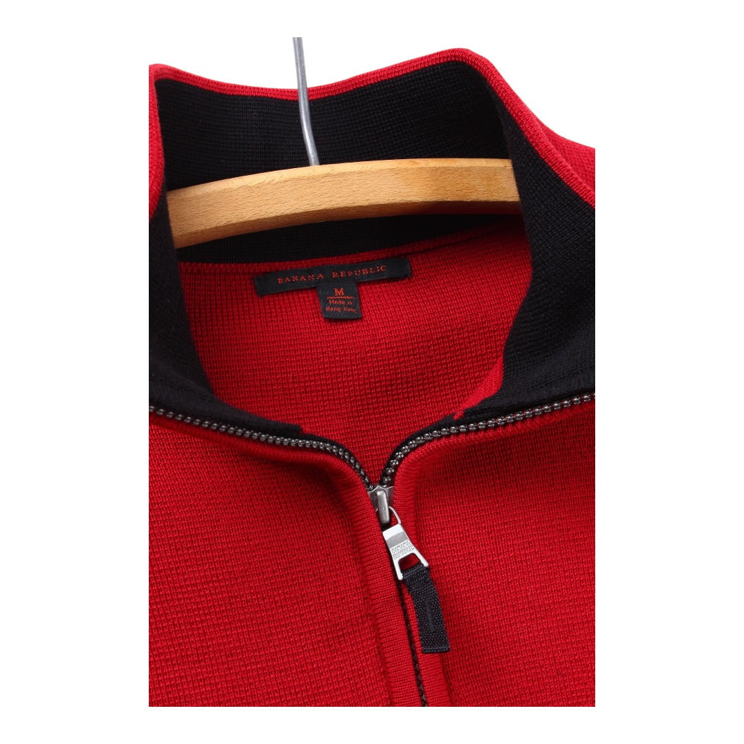 Y2K Banana republic wool zip medium